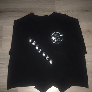 Crop long sleeves shirt